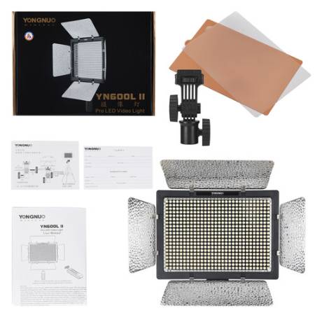 Yongnuo YN600L II - panel LED, zawartość zestawu